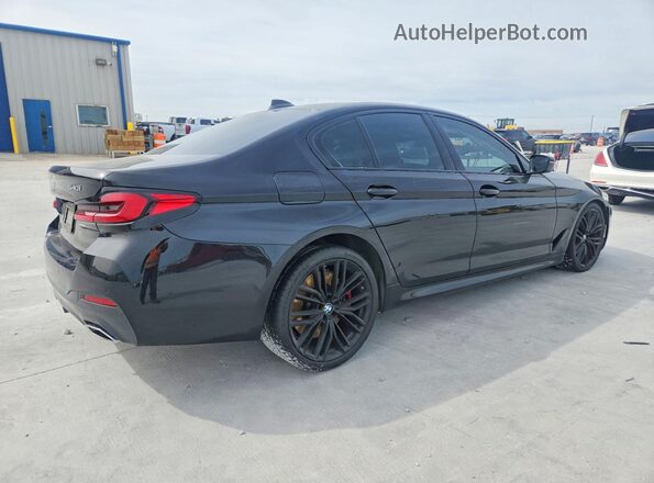 WBA53BJ05MCG12335 2021 BMW 5 SERIES Black Tył prawy
