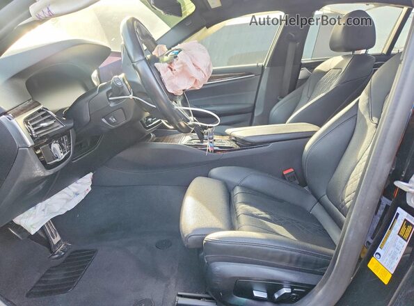 WBA53BJ05MCG12335 2021 BMW 5 SERIES Black Widok wnętrza z przodu