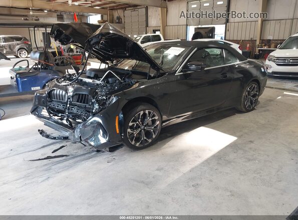 WBA53DB03TCX55743 2026 BMW 4 SERIES Black Առջևի ձախ երեք քառորդ տեսարան