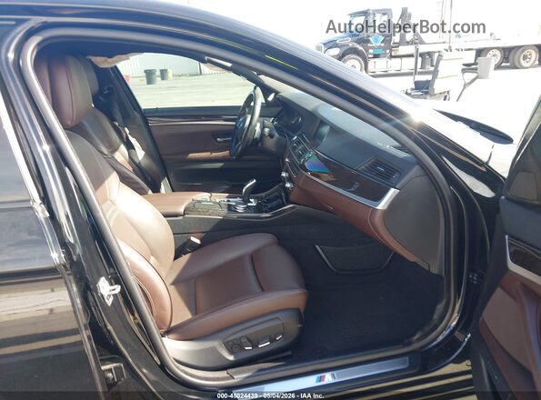 WBA5A5C52GG353958 2016 BMW 5 SERIES Black Вид салону спереду