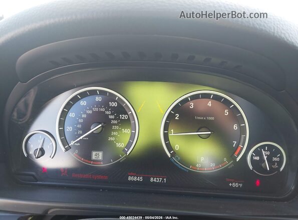 WBA5A5C52GG353958 2016 BMW 5 SERIES Black Вид задніх сидінь