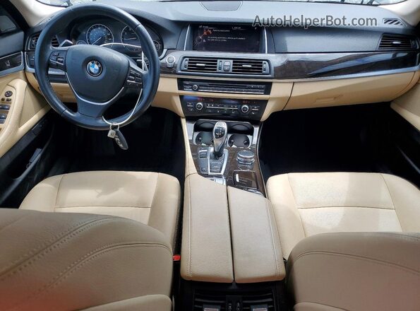 WBA5A5C53GG348378 2016 BMW 5 SERIES Black Widok deski rozdzielczej