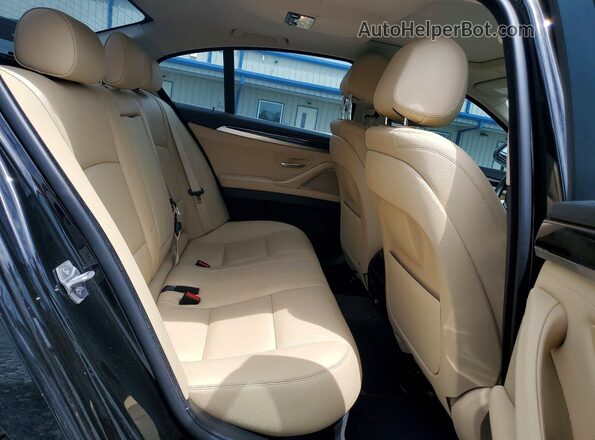 WBA5A5C53GG348378 2016 BMW 5 SERIES Black Widok tylnych siedzeń