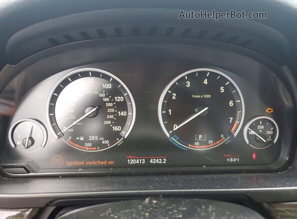 WBA5A7C52GG150936 2016 BMW 5 SERIES Gray Սարքավորումների վահանակի տեսք