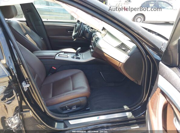 WBA5A7C59GG144907 2016 BMW 5 SERIES Black წინა სალონის ხედი