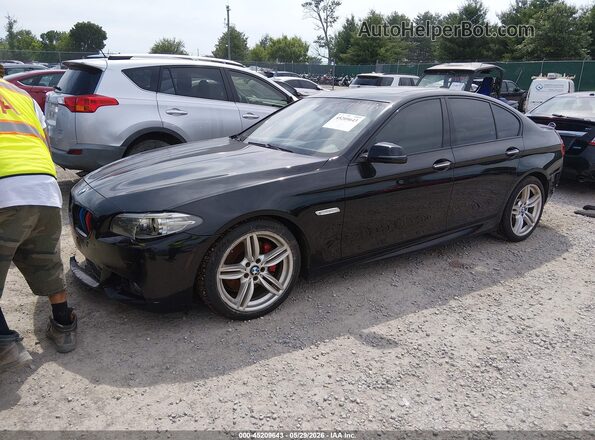 WBA5B1C51GG133216 2016 BMW 5 SERIES Black Vista tres cuartos delantera izquierda