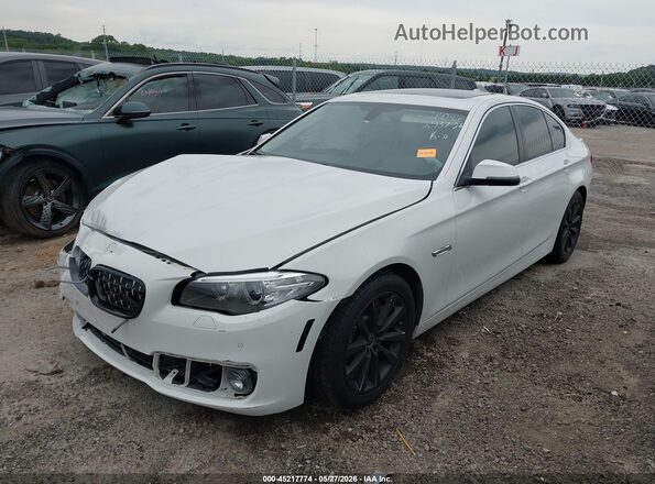 WBA5B1C54GG554217 2016 BMW 5 SERIES White Front left