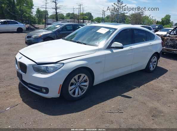 WBA5M4C50GD186826 2016 BMW 5 SERIES White Առջևի ձախ երեք քառորդ տեսարան