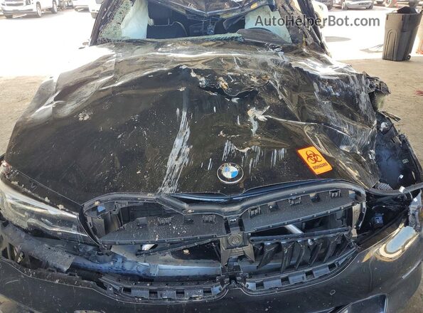 WBA5R1C03LFH43606 2020 BMW 3 SERIES Black უკანა სალონის ხედი