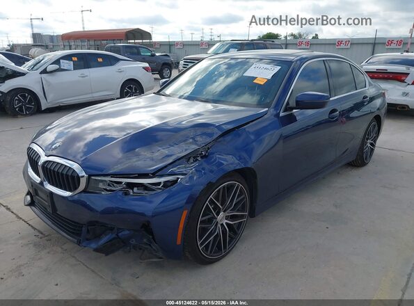 WBA5R1C06LFH98633 2020 BMW 3 SERIES Dark Blue Przód lewy