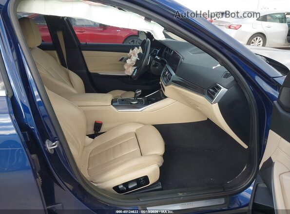 WBA5R1C06LFH98633 2020 BMW 3 SERIES Dark Blue Widok wnętrza z przodu