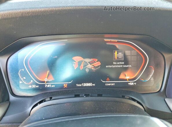 WBA5R1C08LFH78836 2020 BMW 3 SERIES Silver Instrument cluster view