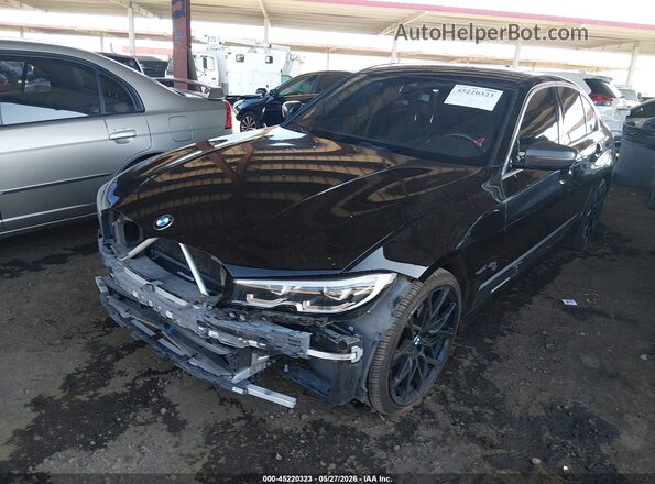 WBA5R1C09LFH38104 2020 BMW 3 SERIES Black Vista tres cuartos delantera izquierda