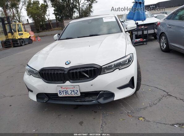 WBA5R1C50KFH11528 2019 BMW 3 SERIES White ხელსაწყოთა პანელის ხედი