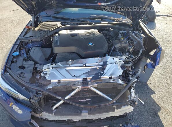 WBA5R1C53KAJ99676 2019 BMW 3 SERIES Blue Vista interior trasera