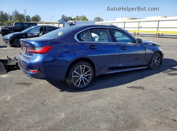 WBA5R1C53KAJ99676 2019 BMW 3 SERIES Blue Trasero derecho