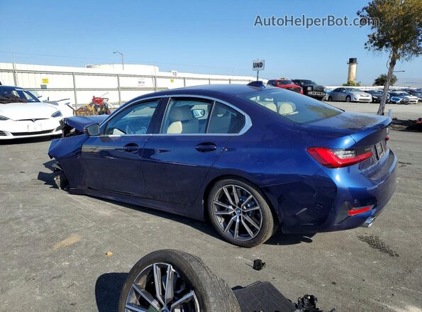 WBA5R1C53KAJ99676 2019 BMW 3 SERIES Blue Trasero izquierdo