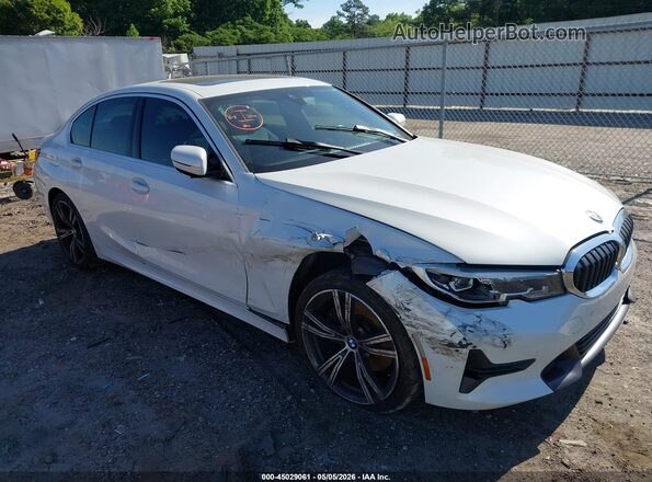 WBA5R7C01MFK10865 2021 BMW 3 SERIES White Front view