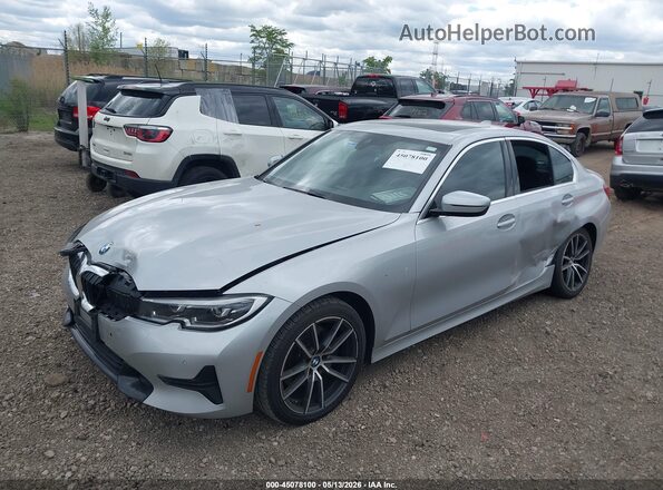 WBA5R7C53KFH26768 2019 BMW 3 SERIES Silver Front left