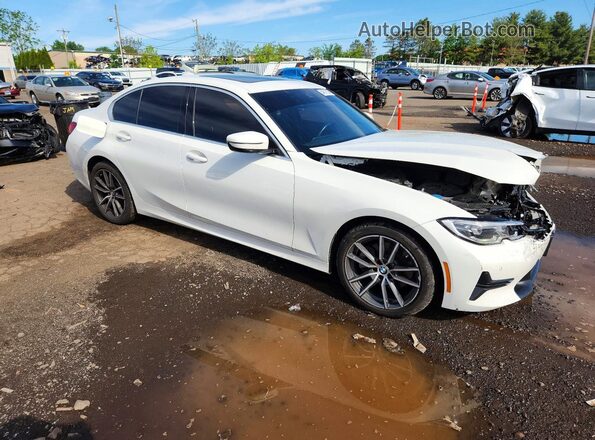 WBA5R7C55KAJ84860 2019 BMW 3 SERIES Белый Передняя правая четверть