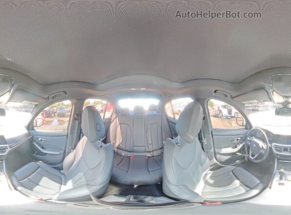 WBA5R7C55KAJ84860 2019 BMW 3 SERIES Белый Панорамный вид салона 360°