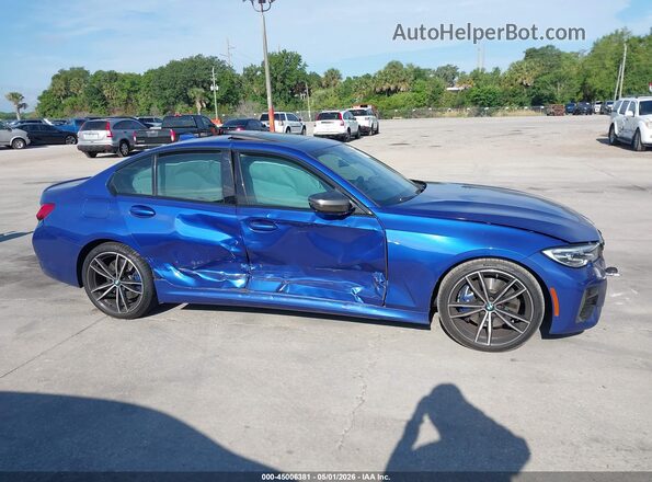 WBA5U7C08LAF54013 2020 BMW M3 Blue 