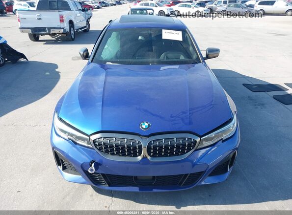 WBA5U7C08LAF54013 2020 BMW M3 Blue 