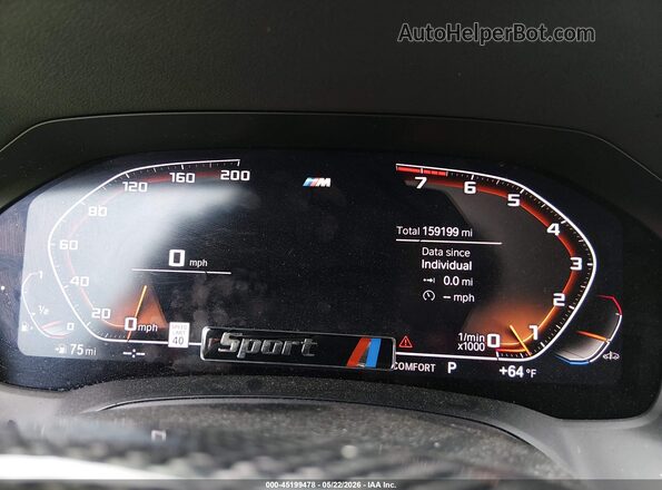 WBA5U9C00LAF54809 2020 BMW 3 SERIES White Հետևի նստատեղերի տեսք