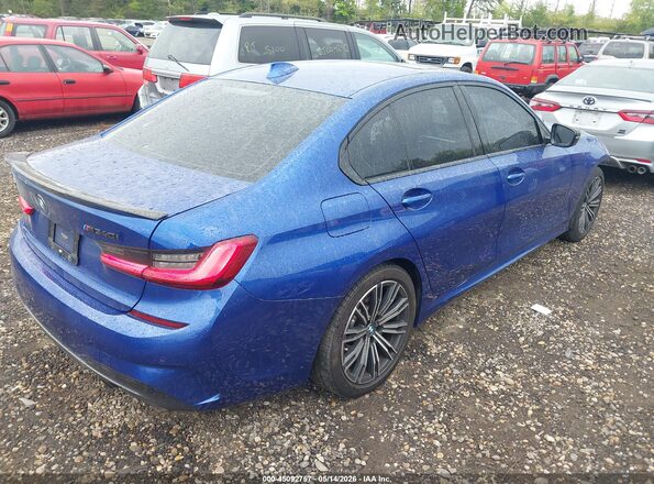 WBA5U9C01LA380360 2020 BMW M3 Blue Հետևի աջ