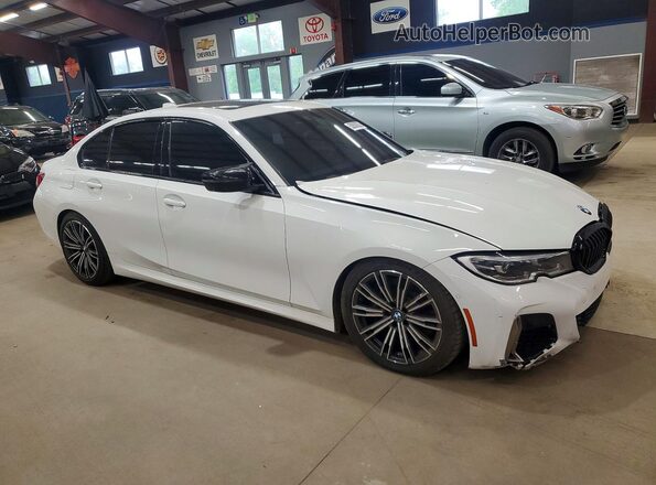 WBA5U9C04LA380109 2020 BMW M3 Белый Передняя правая четверть