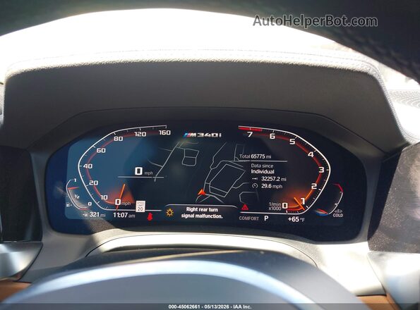 WBA5U9C05LFH04500 2020 BMW M3 White Vista de los asientos traseros