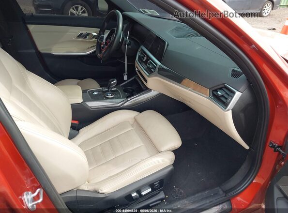 WBA5U9C06LFH60199 2020 BMW M3 Orange Вид салону спереду