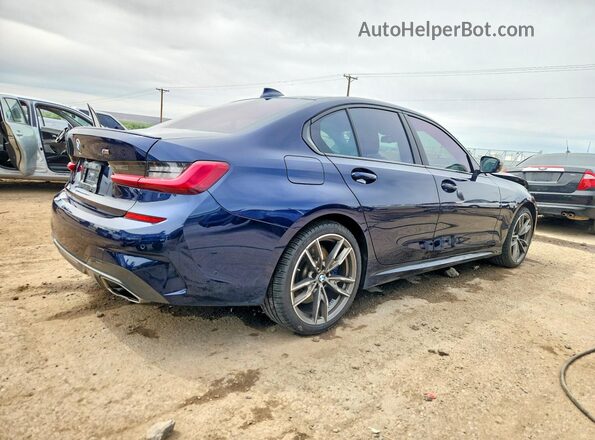 WBA5U9C07LAF54533 2020 BMW M3 Синий Задняя правая четверть