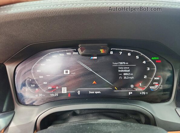 WBA5U9C07LAF54533 2020 BMW M3 Синий Вид щитка приборов