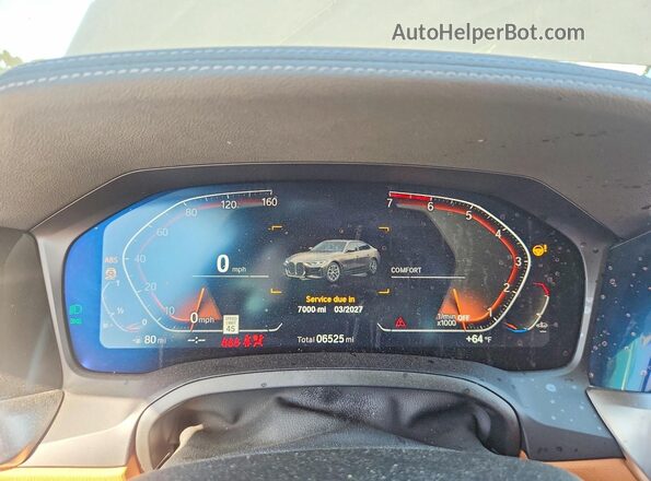 WBA63AV07PFP02899 2023 BMW 4 SERIES Gray Vista del cuadro de instrumentos