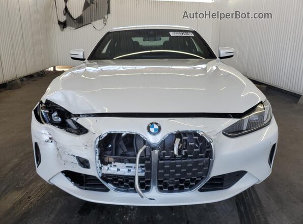 WBA63DA00TCW36103 2026 BMW 4 SERIES White VIN კოდის სტიკერის ხედი