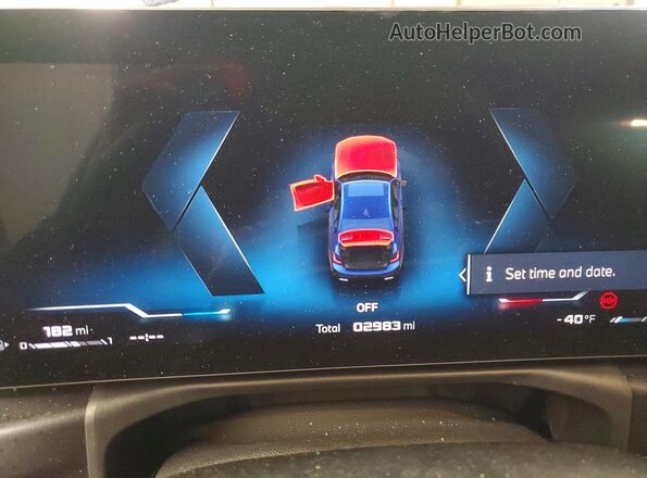 WBA63FT04TFW05878 2026 BMW M3 Blue Vista del cuadro de instrumentos