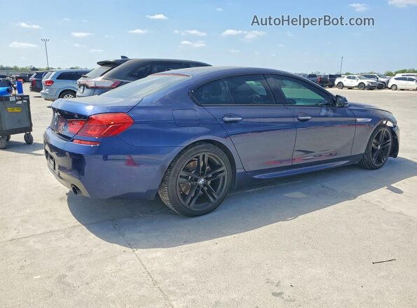 WBA6D0C34HG639809 2017 BMW 6 SERIES Синий Задняя правая четверть