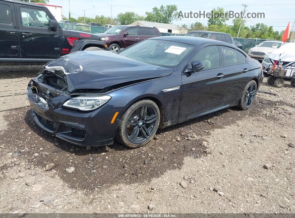 WBA6D2C33HGT73288 2017 BMW 6 SERIES Navy წინა მარცხენა ხედი სამი მეოთხედიდან