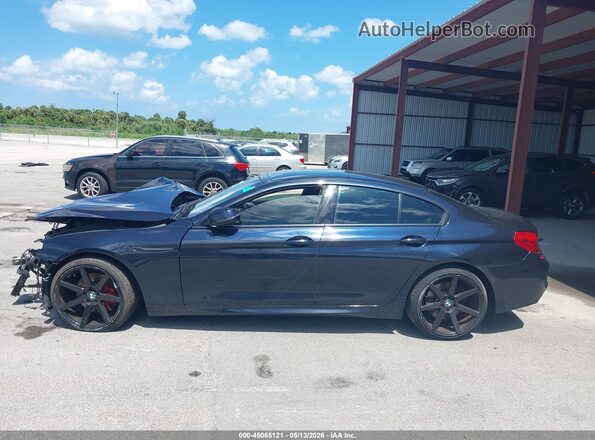 WBA6D6C57GGF94855 2016 BMW 6 SERIES Dark Blue Вид задней части салона