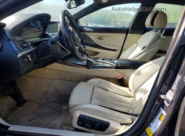 WBA6D6C59GG388174 2016 BMW 6 SERIES Черный Вид салона спереди