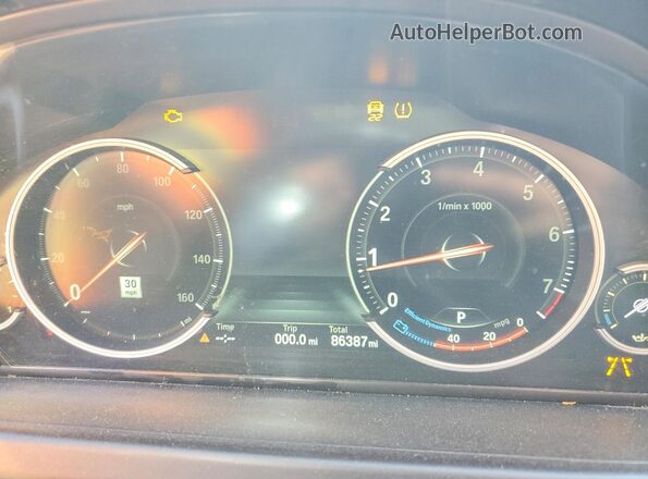 WBA6D6C59GG388174 2016 BMW 6 SERIES Черный Вид щитка приборов