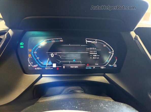 WBA73AK01M7J36740 2021 BMW 2 SERIES White Instrument cluster view