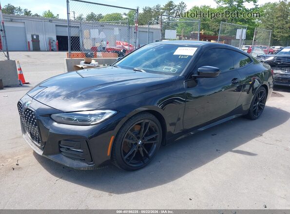 WBA73AP00MCG87583 2021 BMW 4 SERIES Black Vista tres cuartos delantera izquierda