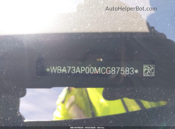 WBA73AP00MCG87583 2021 BMW 4 SERIES Black Vista interior de 360 grados