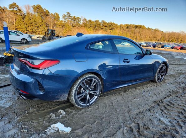 WBA73AP01MCF41418 2021 BMW 4 SERIES Blue Задня права чверть