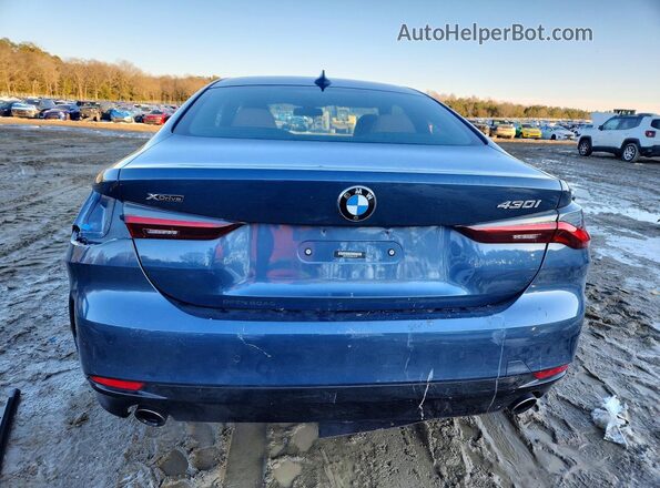WBA73AP01MCF41418 2021 BMW 4 SERIES Blue Вид ззаду