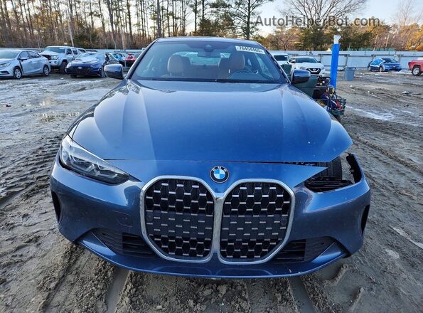 WBA73AP01MCF41418 2021 BMW 4 SERIES Blue Вид спереду