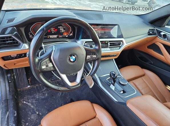 WBA73AP01MCF41418 2021 BMW 4 SERIES Blue Вид панелі приладів