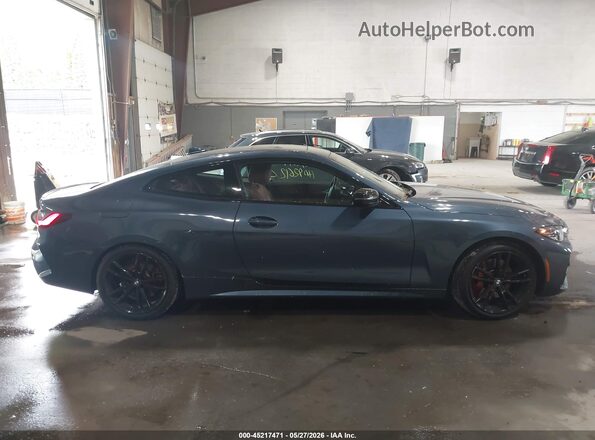 WBA73AP01NCK70844 2022 BMW 4 SERIES Dark Blue Вид задньої частини салону